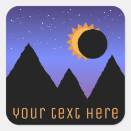Aangepaste Solar Eclipse 2017 Stickers