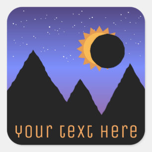Aangepaste Solar Eclipse 2017 Stickers