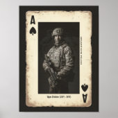 Aangepaste Soldier Wall Art, Ace of Spades Militai Poster (Voorkant)