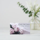 Aangepaste "Solemn Flowers" (Amerikaans) Visitekaartje (Staand voorkant)