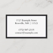 Aangepaste "Solemn Flowers" (Amerikaans) Visitekaartje (Achterkant)