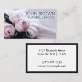 Aangepaste "Solemn Flowers" (Amerikaans) Visitekaartje (Voorkant / Achterkant)