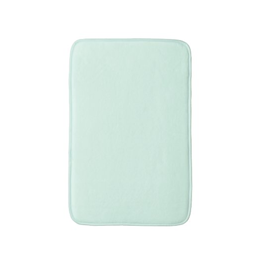 Aangepaste Solid Light Mint Groene Kleur Geheugens Badmat (Voorkant Verticaal)