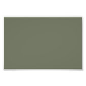 Aangepaste Solid Moss Green Poster Print (Voorkant)