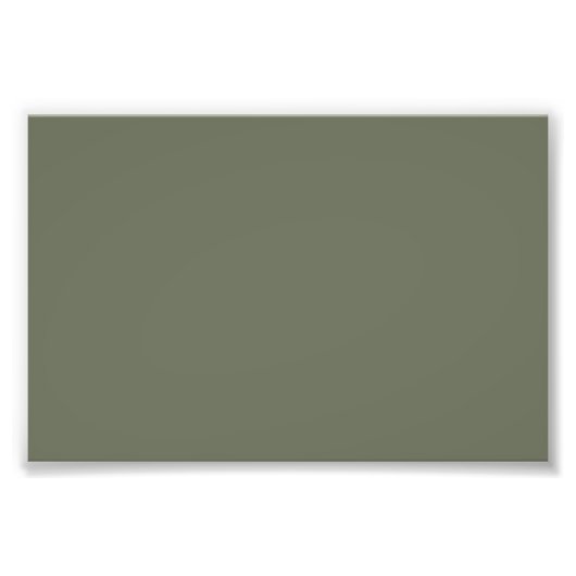 Aangepaste Solid Moss Green Poster Print (Voorkant)