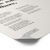 Aangepaste song downloadbare print, uw liedje afdr poster (Hoek)