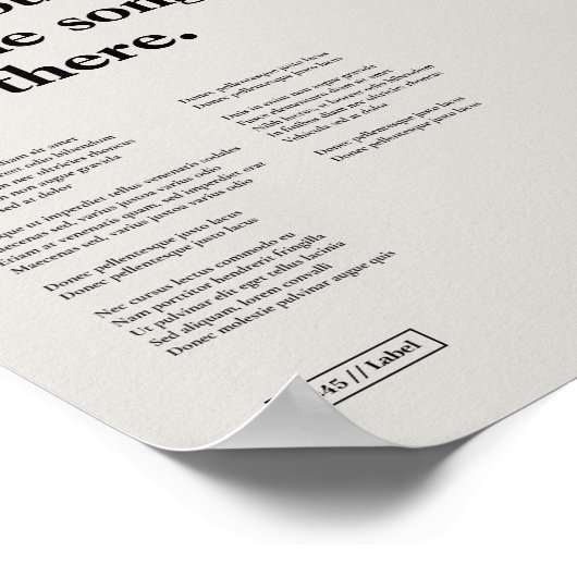 Aangepaste song downloadbare print, uw liedje afdr poster (Hoek)