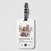 Aangepaste Song Favorite Song One Photo Coffee Mok Bagagelabel (Voorkant (verticaal))