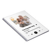 Aangepaste Song Favorite Song One Photo Coffee Mok Notitieboek (Rechterzijde)
