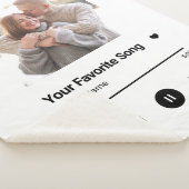 Aangepaste Song Favorite Song One Photo Coffee Mok Sherpa Deken (3/4)