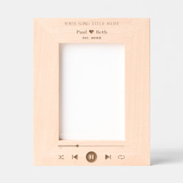 Aangepaste Song foto lijst liefhebbers met gravure Gegraveerde Lijstjes