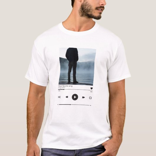 Aangepaste Song Naam Shirt, Aangepaste Muziek Shir T-shirt (Voorkant)