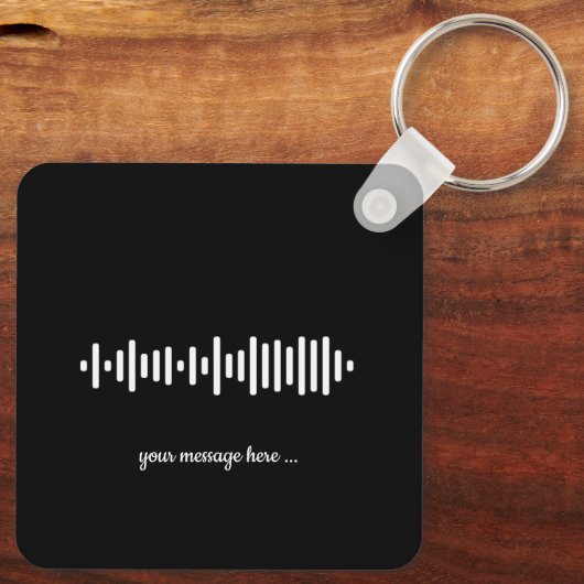 Aangepaste song QR Code Besties Vriendschapsfoto Sleutelhanger (Achterkant)