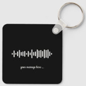 Aangepaste song QR Code Besties Vriendschapsfoto Sleutelhanger (Achterkant)