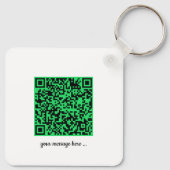 Aangepaste Song QR-code met Afbeelding op maat Sleutelhanger (Achterkant)