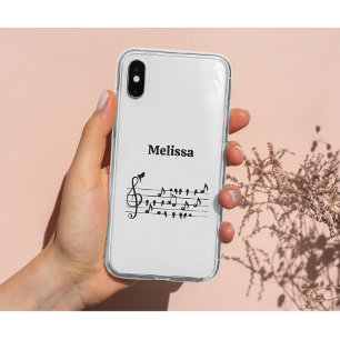 Aangepaste Songbird Treble Clef Kunst Case-Mate iPhone Case