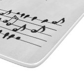 Aangepaste Songbird Treble Clef Kunst Snijplank (Hoek)