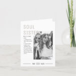 Aangepaste Soul Sister Definition Birthday Kaart-B Feestdagen Kaart<br><div class="desc">Op zoek naar een persoonlijke en oprechte manier om je Soul Sister een gelukkige verjaardag te wensen? Kijk niet verder dan deze Eigen Kaart van de Definitie van de Zuster van de Bron van de Bron. Deze kaart biedt een prachtig ontwerp dat u kunt aanpassen aan uw eigen persoonlijke definitie...</div>