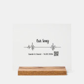 Aangepaste Soundwave Song Acryl Blok-Personalized Bord (Voorkant)