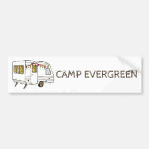 Aangepaste Souvenir Camper Trailer Bumpersticker