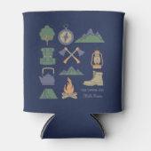 Aangepaste Souvenir Camping Collage Campers Blikjeskoeler (Voorkant)