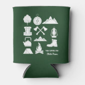 Aangepaste Souvenir Camping Collage Campers Blikjeskoeler (Voorkant)