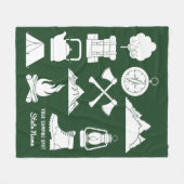 Aangepaste Souvenir Camping Collage Campers Fleece Deken (Voorkant (Horizontaal))