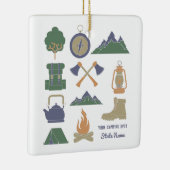 Aangepaste Souvenir Camping Collage Campers Foto Keramisch Ornament (Rechts)