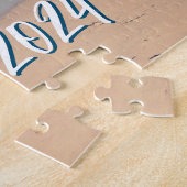 Aangepaste Souvenir Foto Oceaan Blauwe Schilderach Legpuzzel (Zijkant)