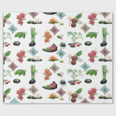 Aangepaste spa-objecten cadeaupapier (Vlak)