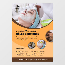 Aangepaste Spa Window Cling Raamsticker