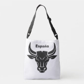 Aangepaste Spaanse bulktekst en kleurentassen Crossbody Tas (Achterkant)