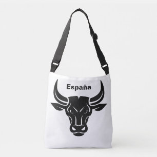 Aangepaste Spaanse bulktekst en kleurentassen Crossbody Tas