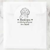 Aangepaste Spaanse Hond Trouw Favor Stickers (Tas)