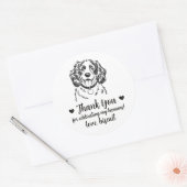Aangepaste Spaanse Hond Trouw Favor Stickers (Envelop)