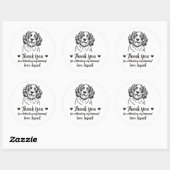 Aangepaste Spaanse Hond Trouw Favor Stickers (Vel)
