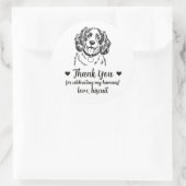 Aangepaste Spaanse Hond Trouw Favor Stickers (Tas)