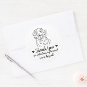 Aangepaste Spaanse Hond Trouw Favor Stickers (Envelop)