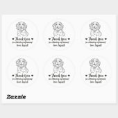 Aangepaste Spaanse Hond Trouw Favor Stickers (Vel)