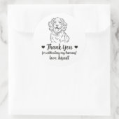 Aangepaste Spaanse Hond Trouw Favor Stickers (Tas)