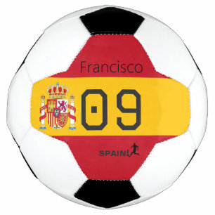 Aangepaste Spaanse nationale voetbalgrafiek atleet Voetbal