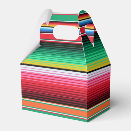 Aangepaste Spaanse Serape Mexicaanse deken geperso Bedankdoosjes (Achterkant)