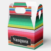 Aangepaste Spaanse Serape Mexicaanse deken geperso Bedankdoosjes (Geopend)