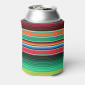 Aangepaste Spaanse Serape Mexicaanse deken geperso Blikjeskoeler (Blikje Achterkant)