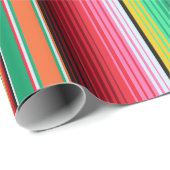 Aangepaste Spaanse Serape Mexican Blanket Fiesta Cadeaupapier (Rol Hoek)