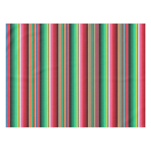 Aangepaste Spaanse Serape Mexican Blanket Fiesta Tafelkleed (Voorkant (Horizontaal))