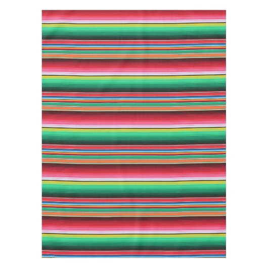 Aangepaste Spaanse Serape Mexican Blanket Fiesta Tafelkleed (Voorkant)