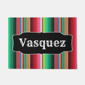 Aangepaste Spaanse Serape Mexican Blanket op maat Deurmat (Voorkant)