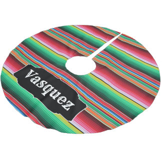 Aangepaste Spaanse Serape Mexican Blanket op maat Kerstboom Rok