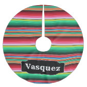 Aangepaste Spaanse Serape Mexican Blanket op maat Kerstboom Rok (Voorkant)